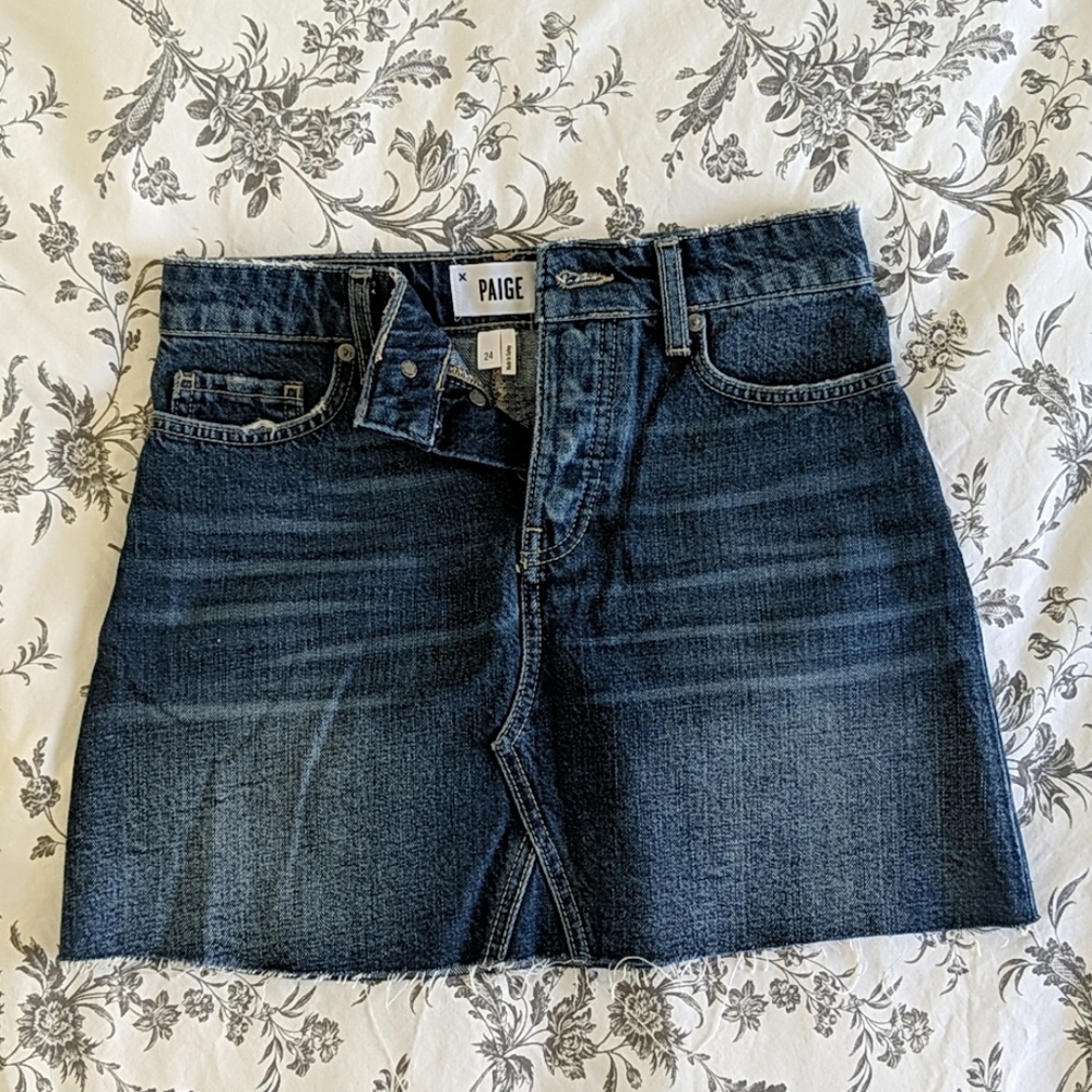 Paige Denim Jean Skirt